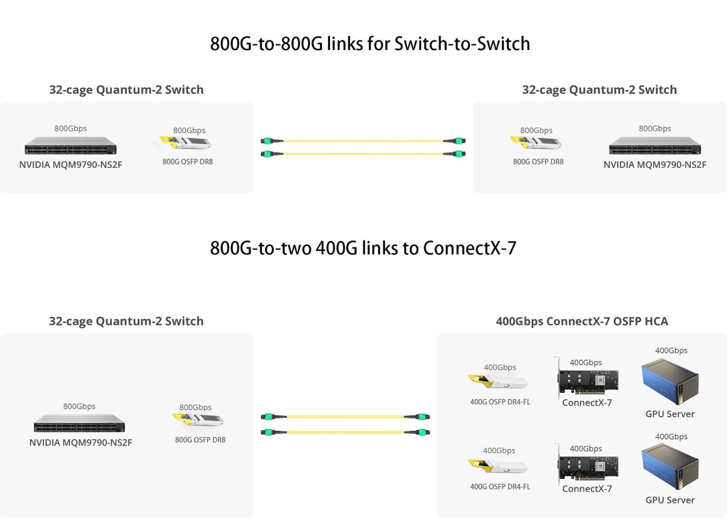 800G OSFP DR8 NVIDIA Application