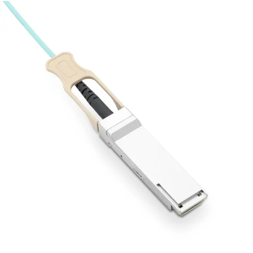 NVIDIA MFS1S50-H001V/MFS1S50-H001E Compatible AOC 1m (3ft) 200G QSFP56 to 2x100G QSFP56 InfiniBand HDR Active Optical Breakout Cable