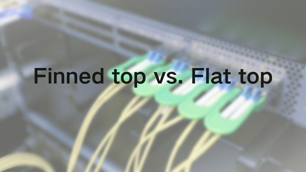 finned-top-flat-top in 400G and 800G optical modules